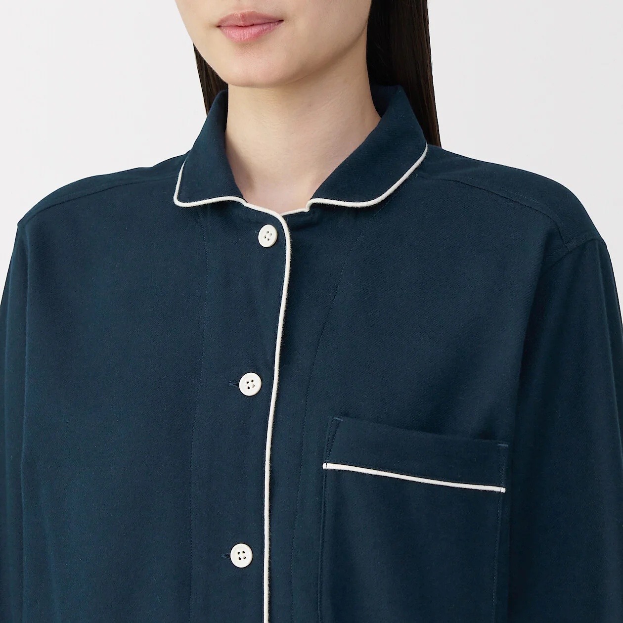 Side Seamless Flannel Long Sleeve Pyjamas - Image 50