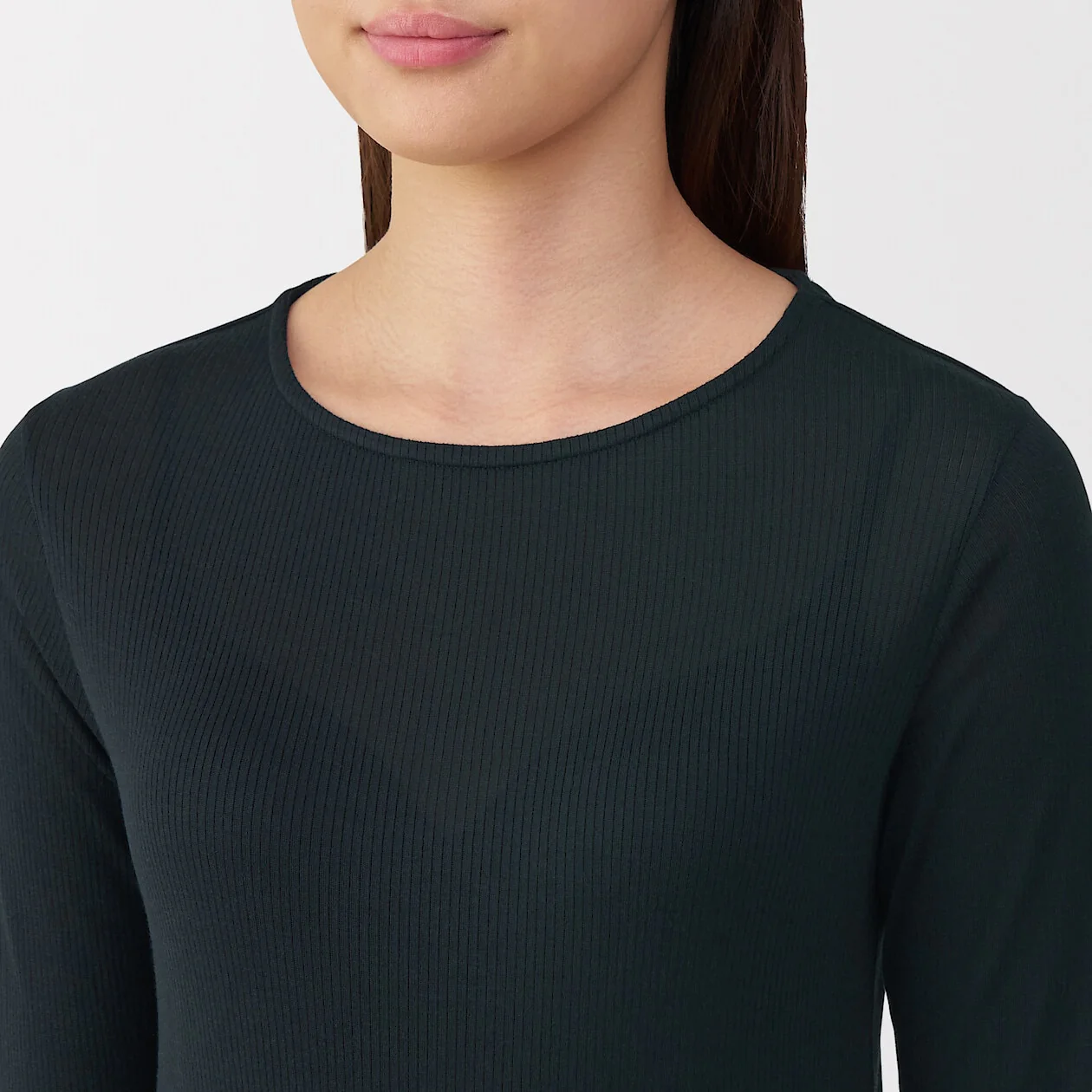 Silk Blend Sheer Long Sleeve T-Shirt - Image 13