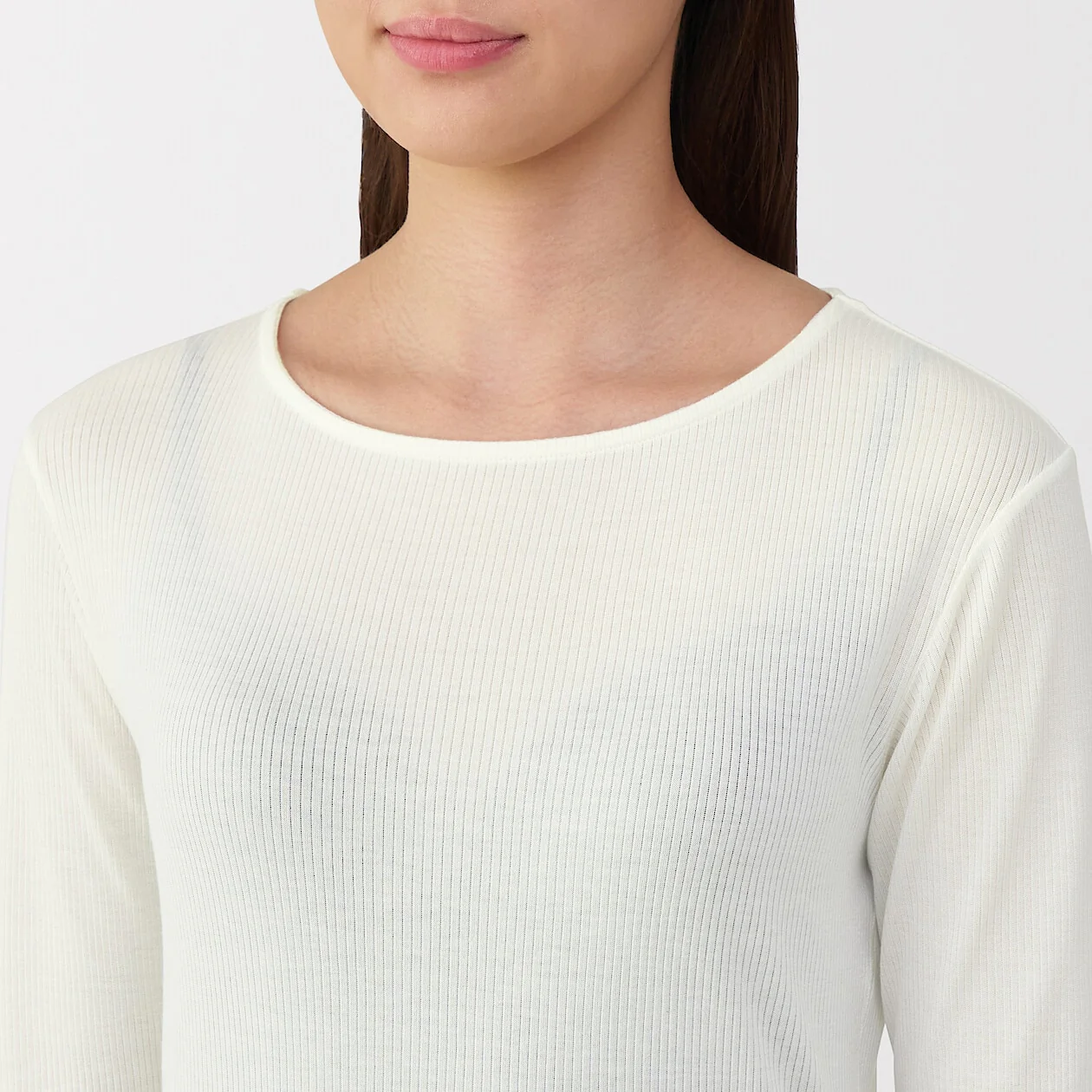 Silk Blend Sheer Long Sleeve T-Shirt - Image 5