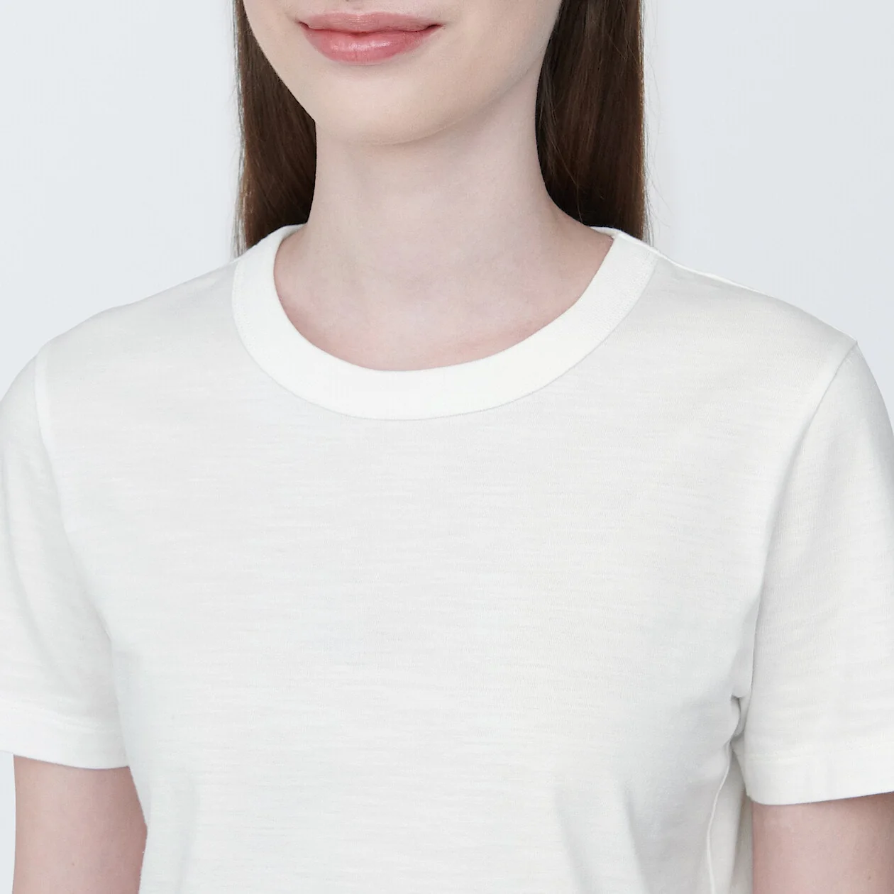 Slub Jersey Crewneck Short Sleeve Cropped T-Shirt - Image 19
