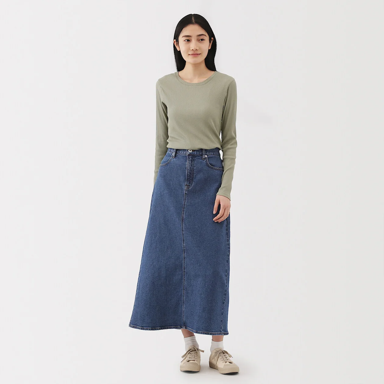 Smooth Ribbed Long Sleeve T-Shirt - Image 18