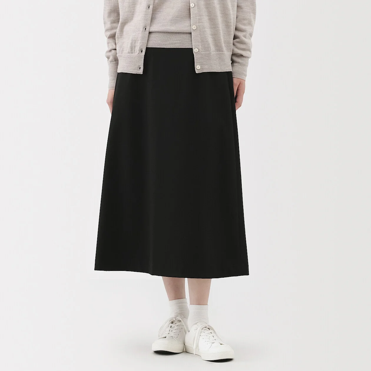 Stretch Brushed Flare Skirt - Image 11