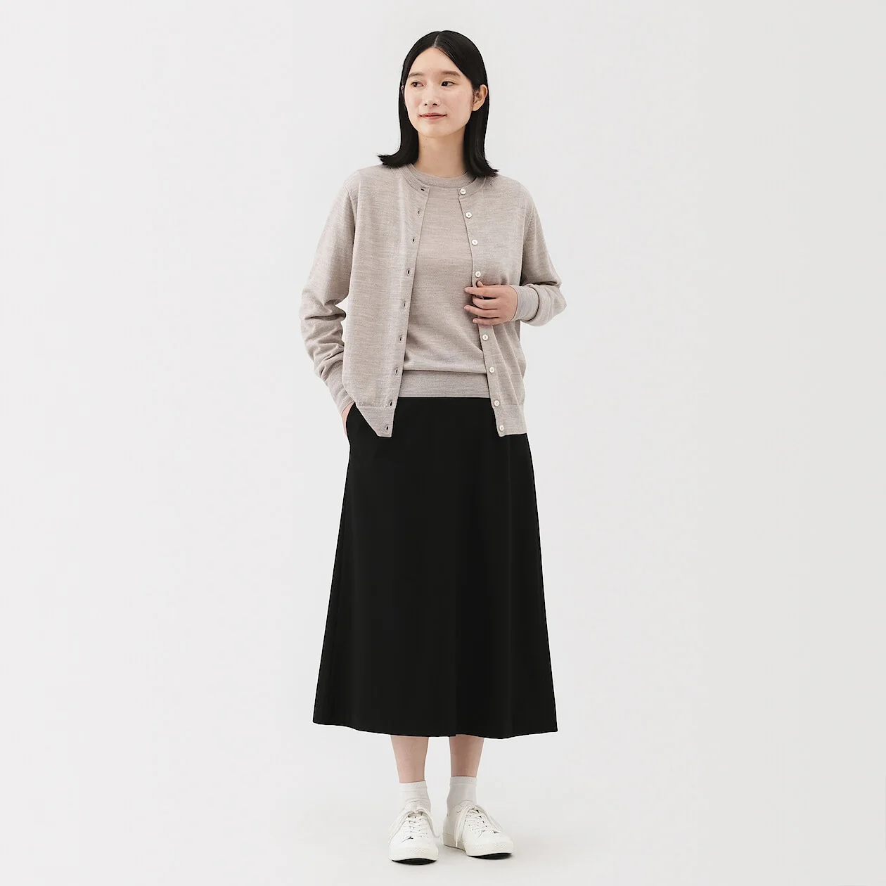 Stretch Brushed Flare Skirt - Image 12