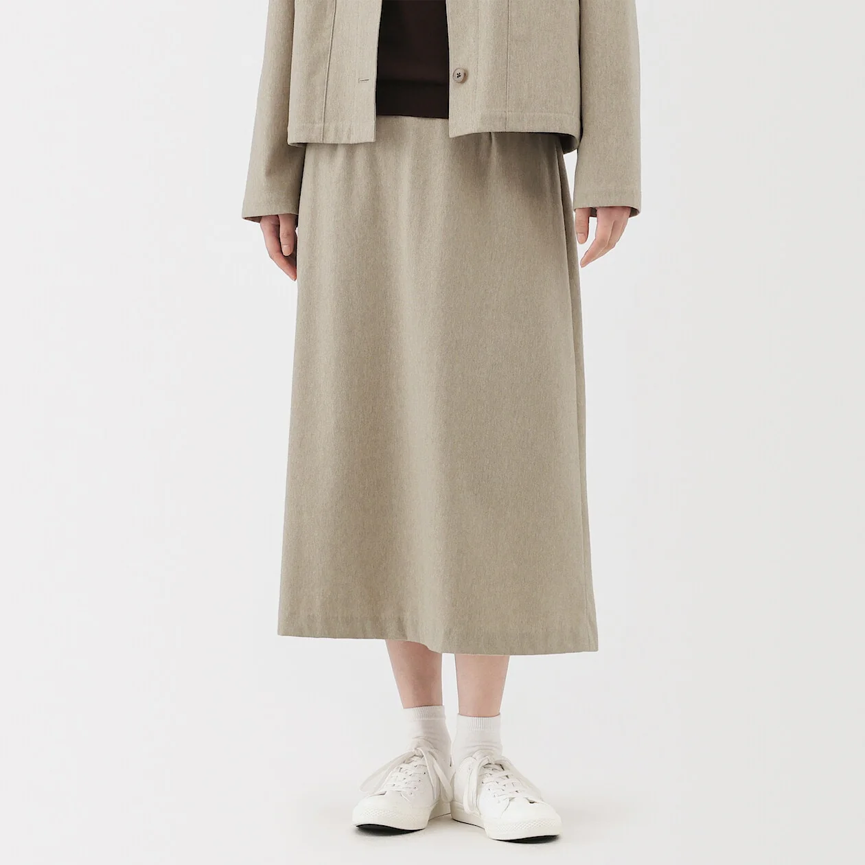 Stretch Brushed Flare Skirt - Image 16