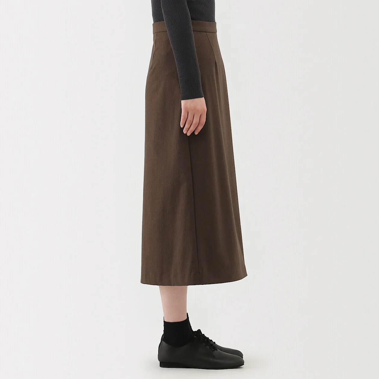 Stretch Brushed Flare Skirt - Image 3
