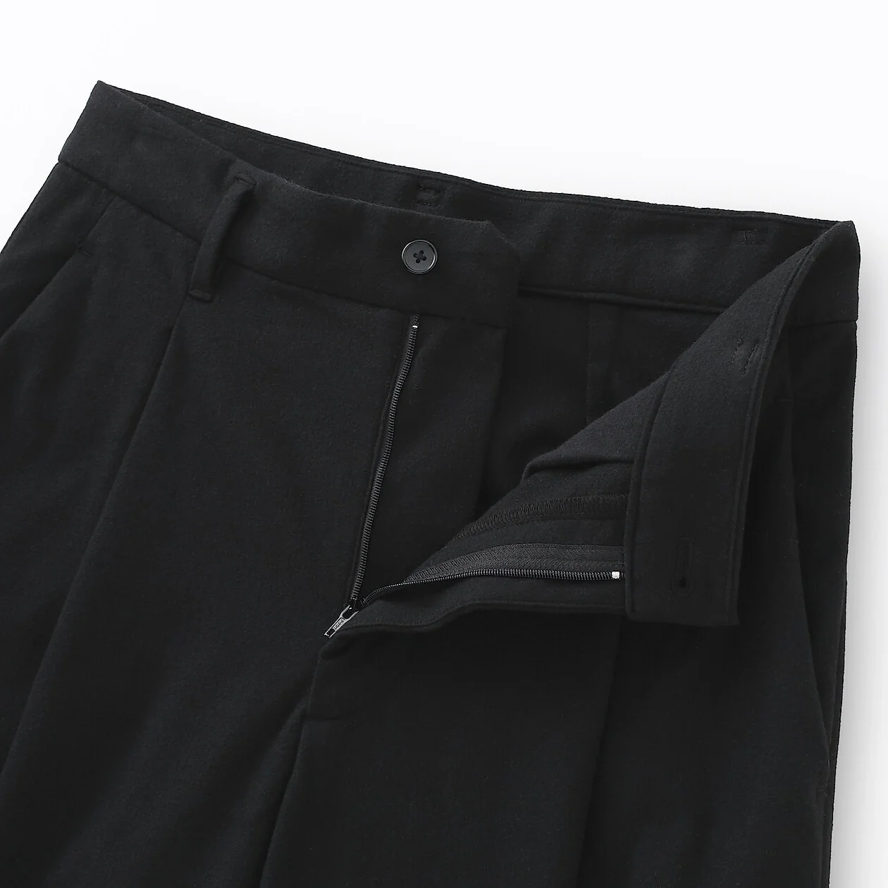 Stretch Brushed Pleated Wide Pants - Image 13