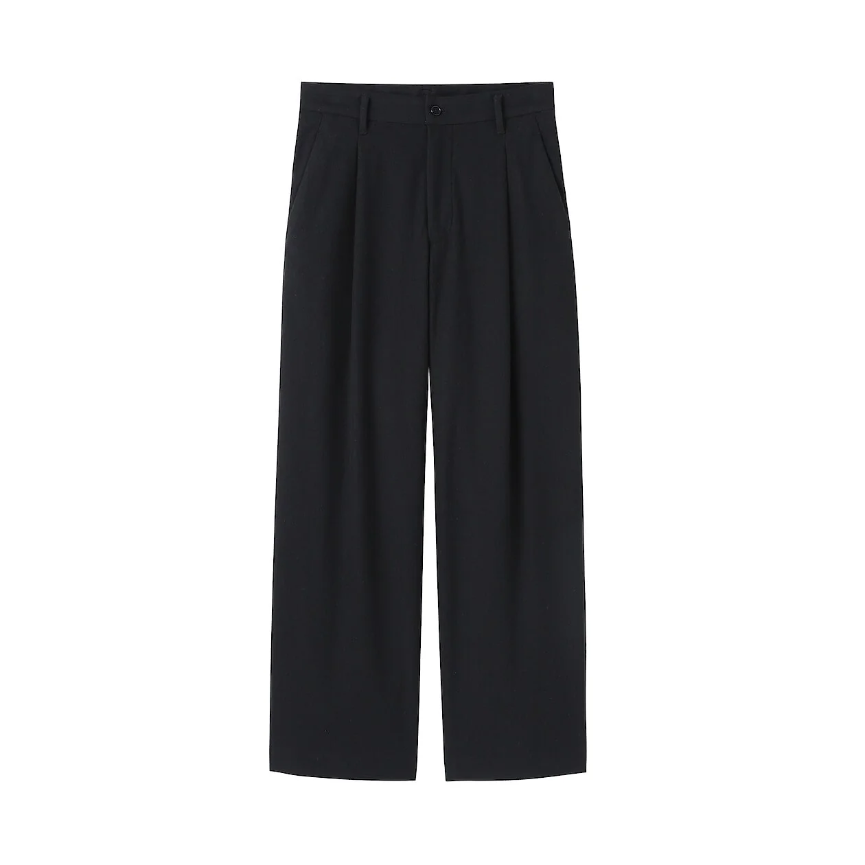 Stretch Brushed Pleated Wide Pants - Image 14
