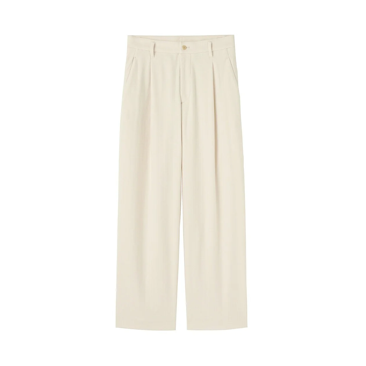 Stretch Brushed Pleated Wide Pants - Image 19