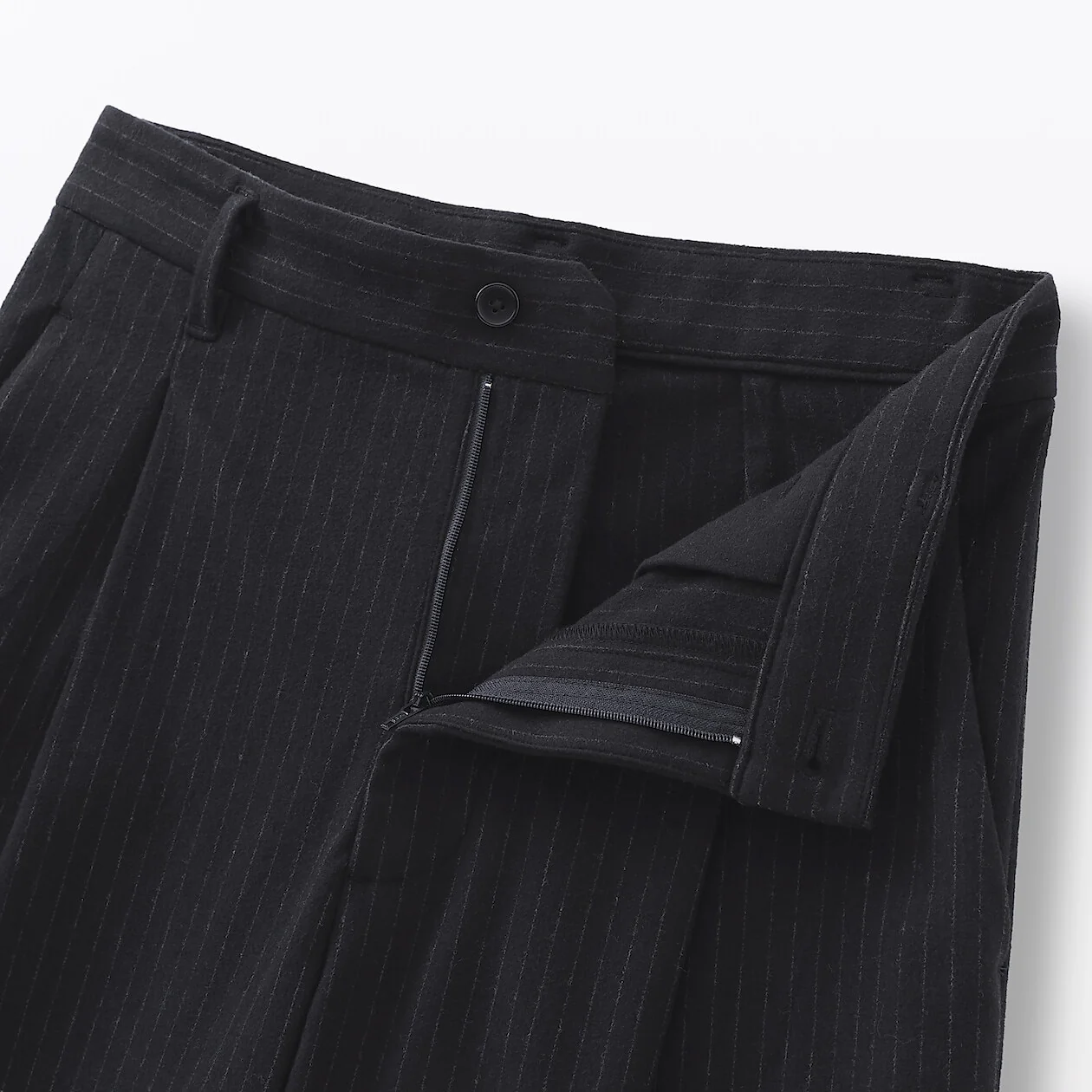 Stretch Brushed Pleated Wide Pants - Image 23