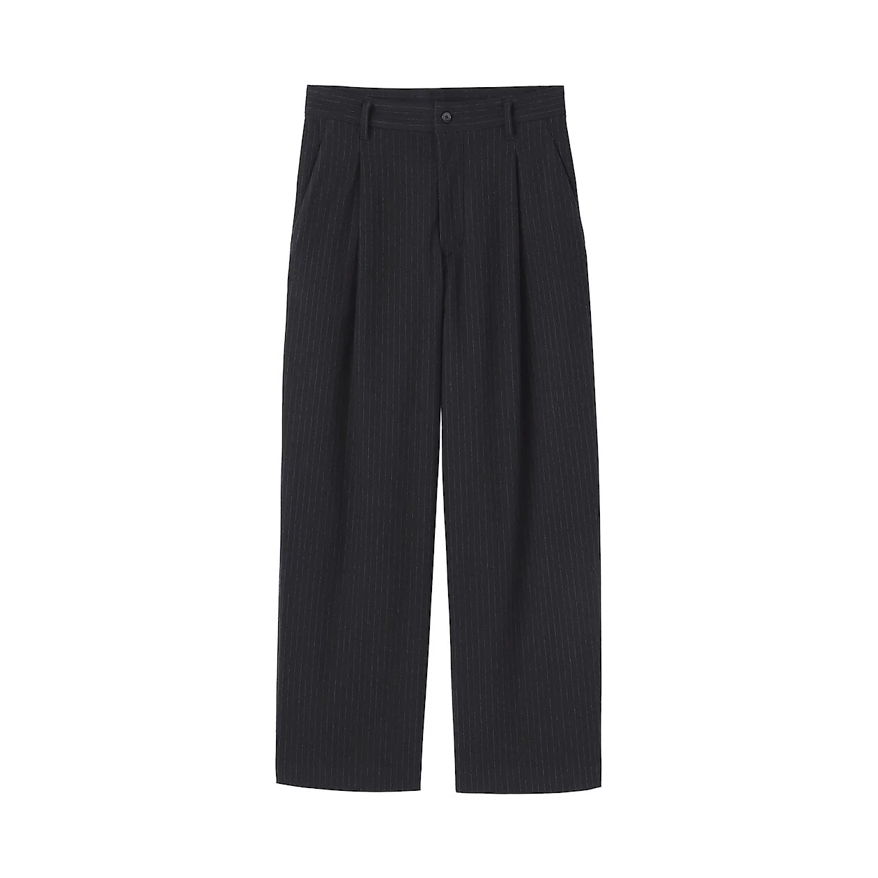 Stretch Brushed Pleated Wide Pants - Image 24