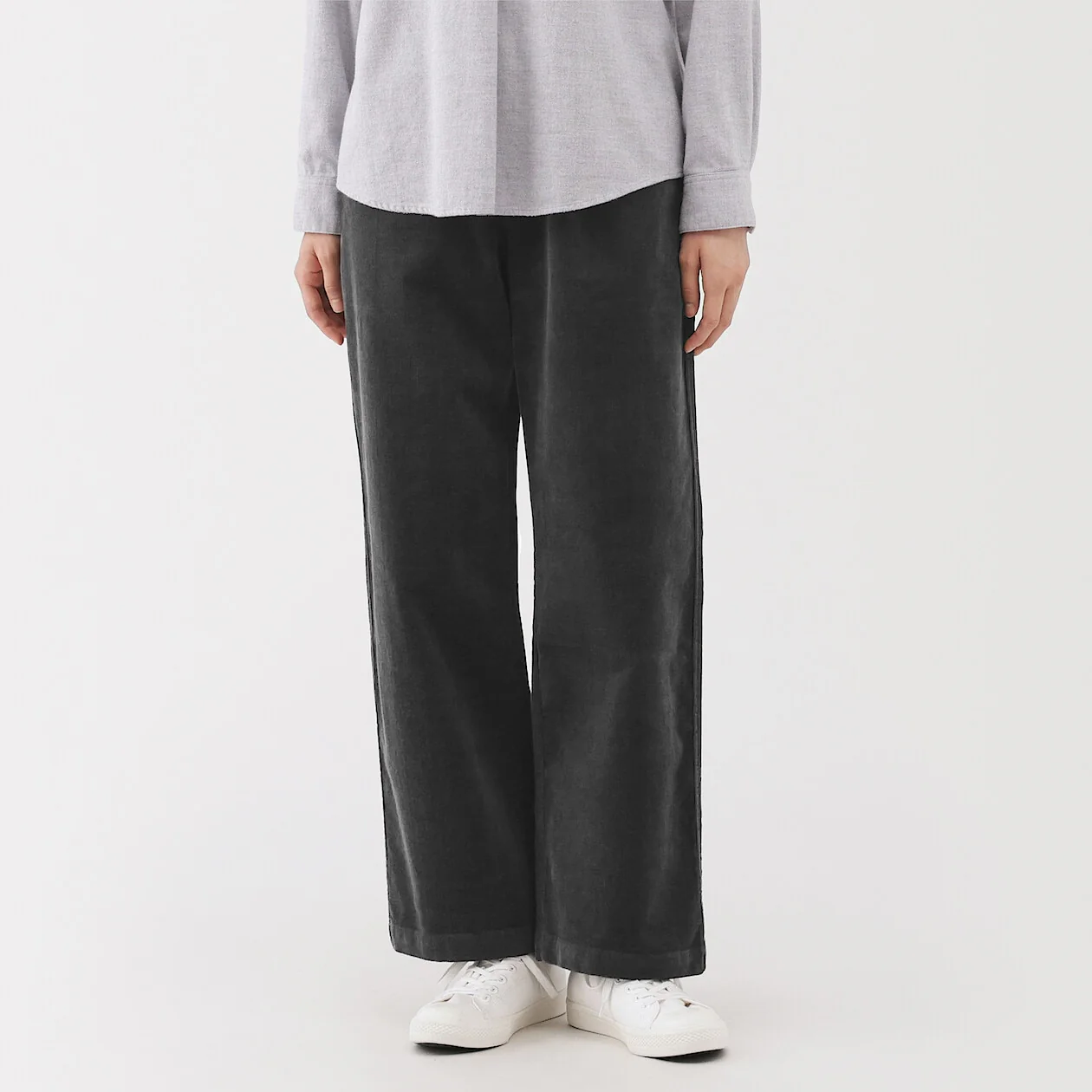 Stretch Corduroy Easy Straight Pants - Image 11