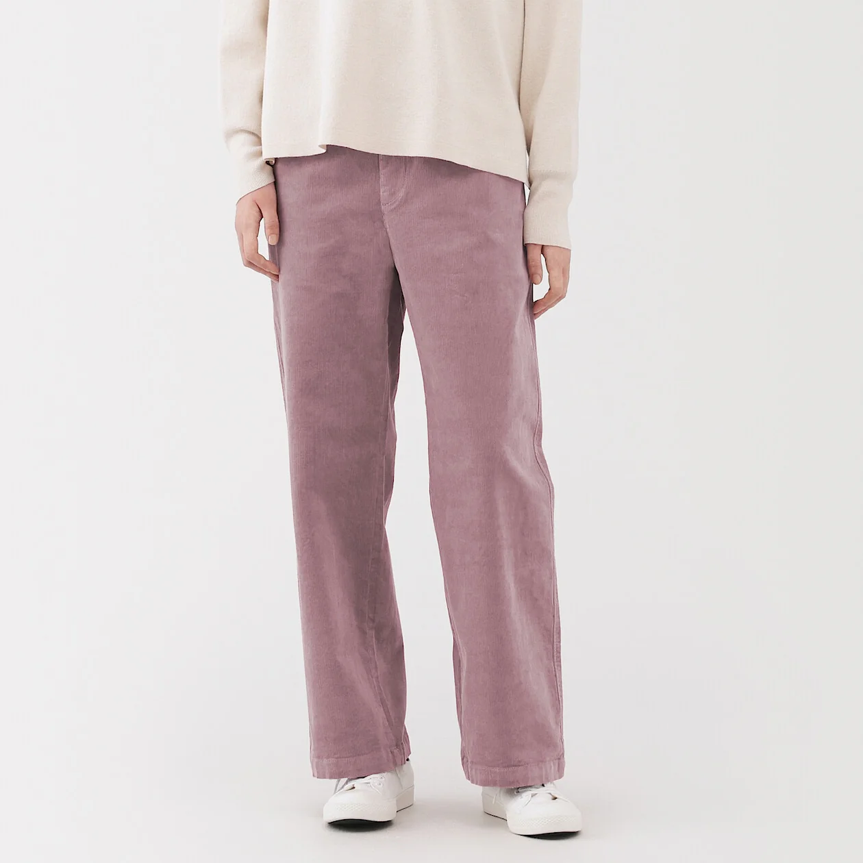 Stretch Corduroy Easy Straight Pants - Image 21