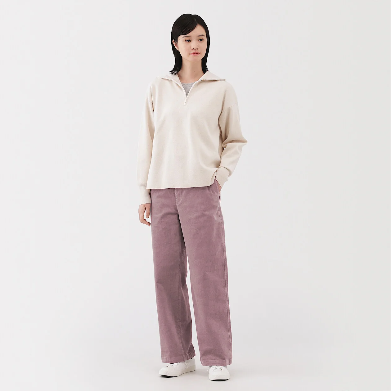 Stretch Corduroy Easy Straight Pants - Image 22