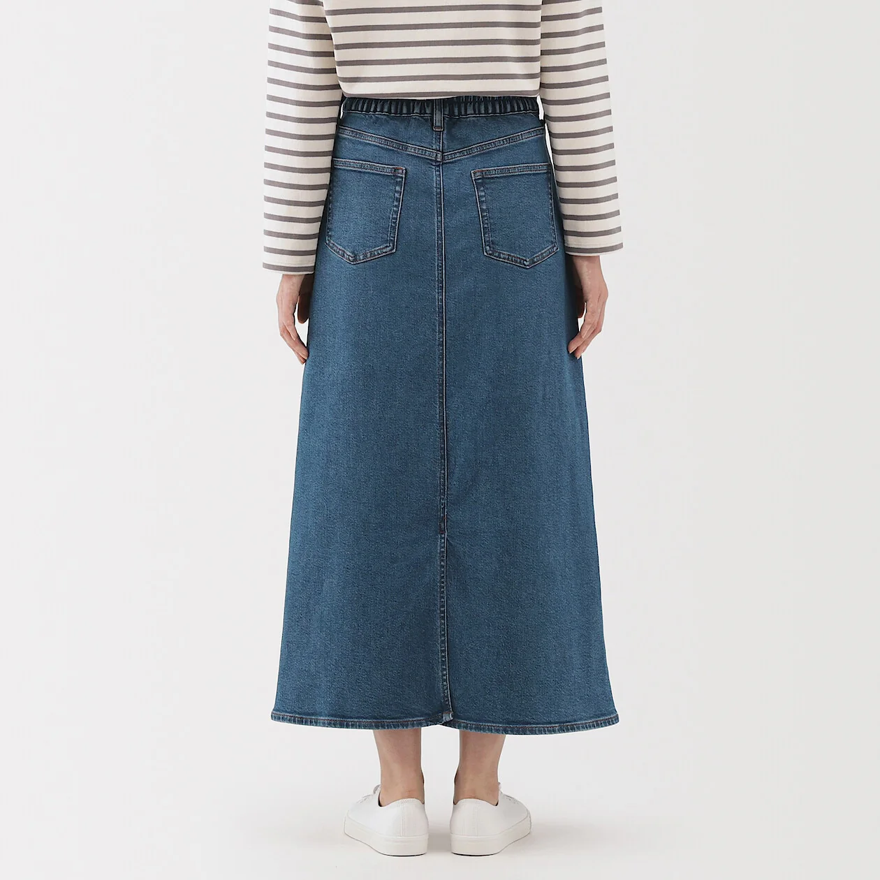 Stretch Denim A-Line Skirt - Image 15