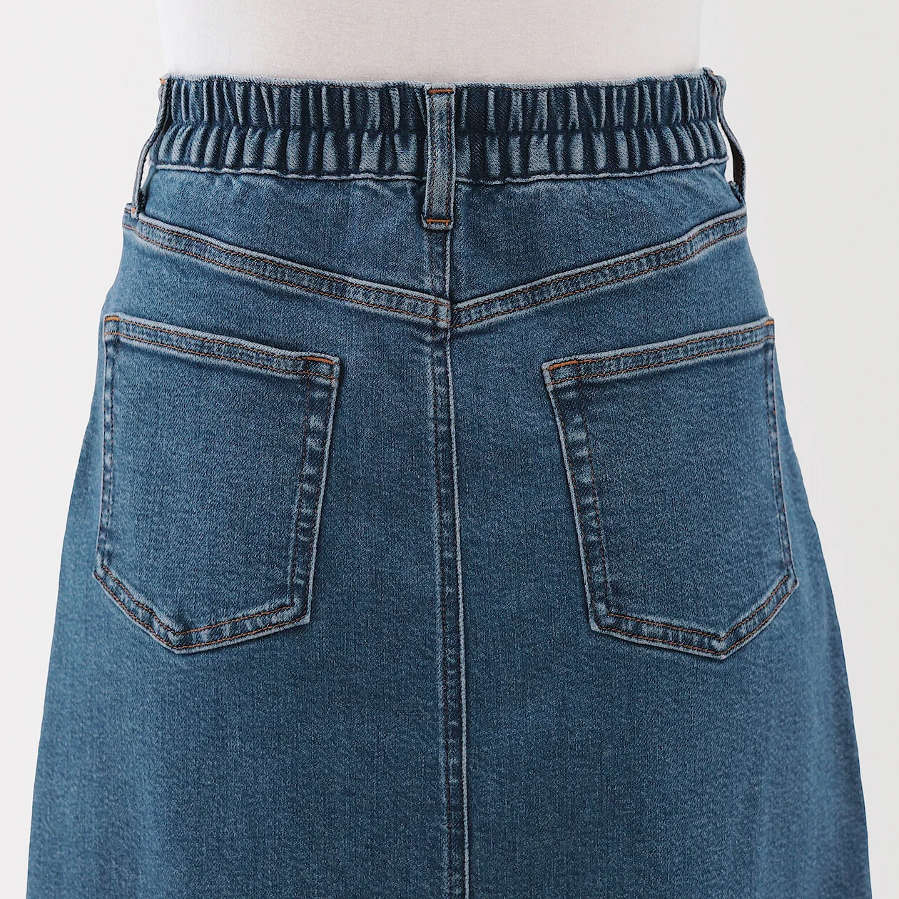 Stretch Denim A-Line Skirt - Image 28