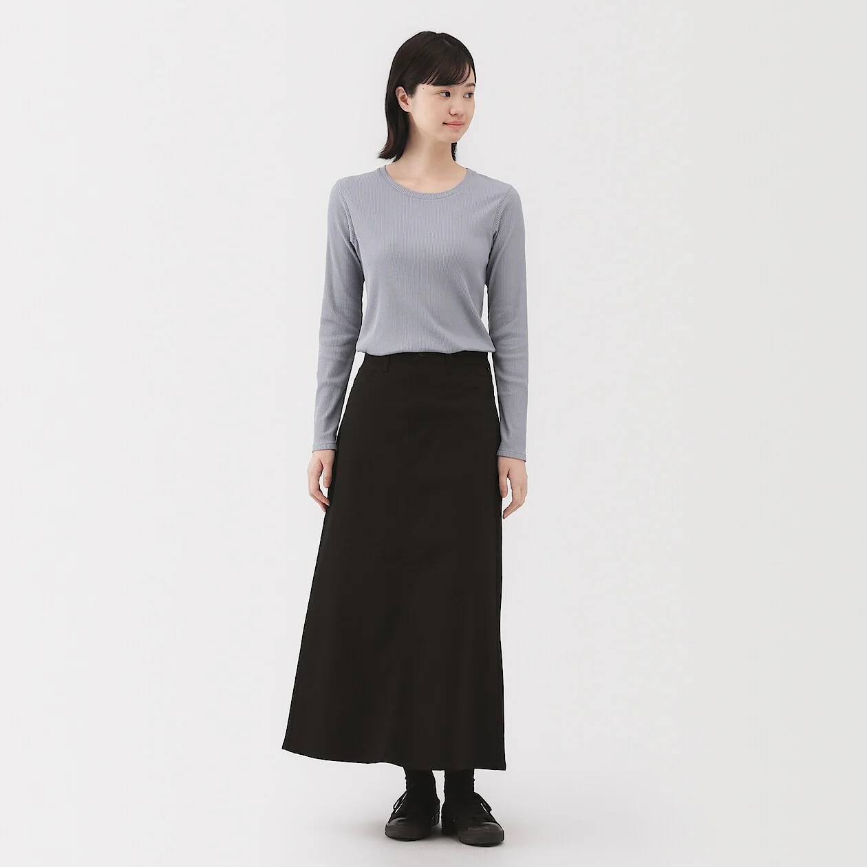 Stretch Denim A-Line Skirt - Image 35