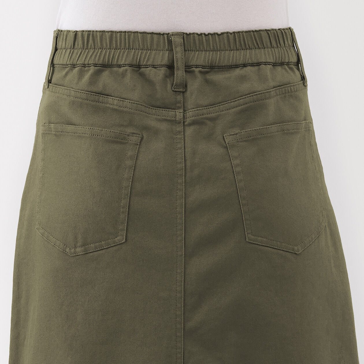 Stretch Denim A-Line Skirt - Image 6