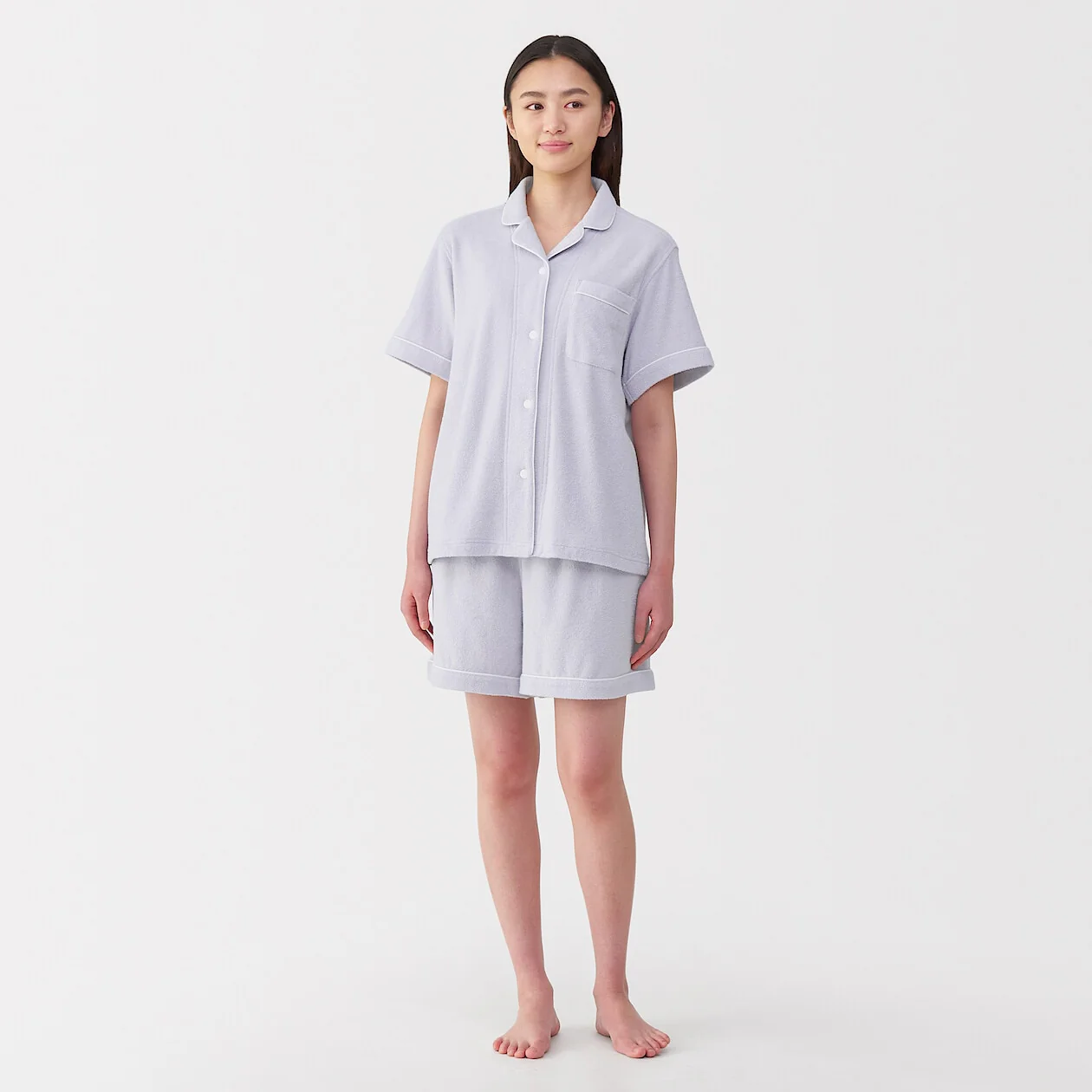 Terry Towelling Short Sleeve Pyjamas - Image 37