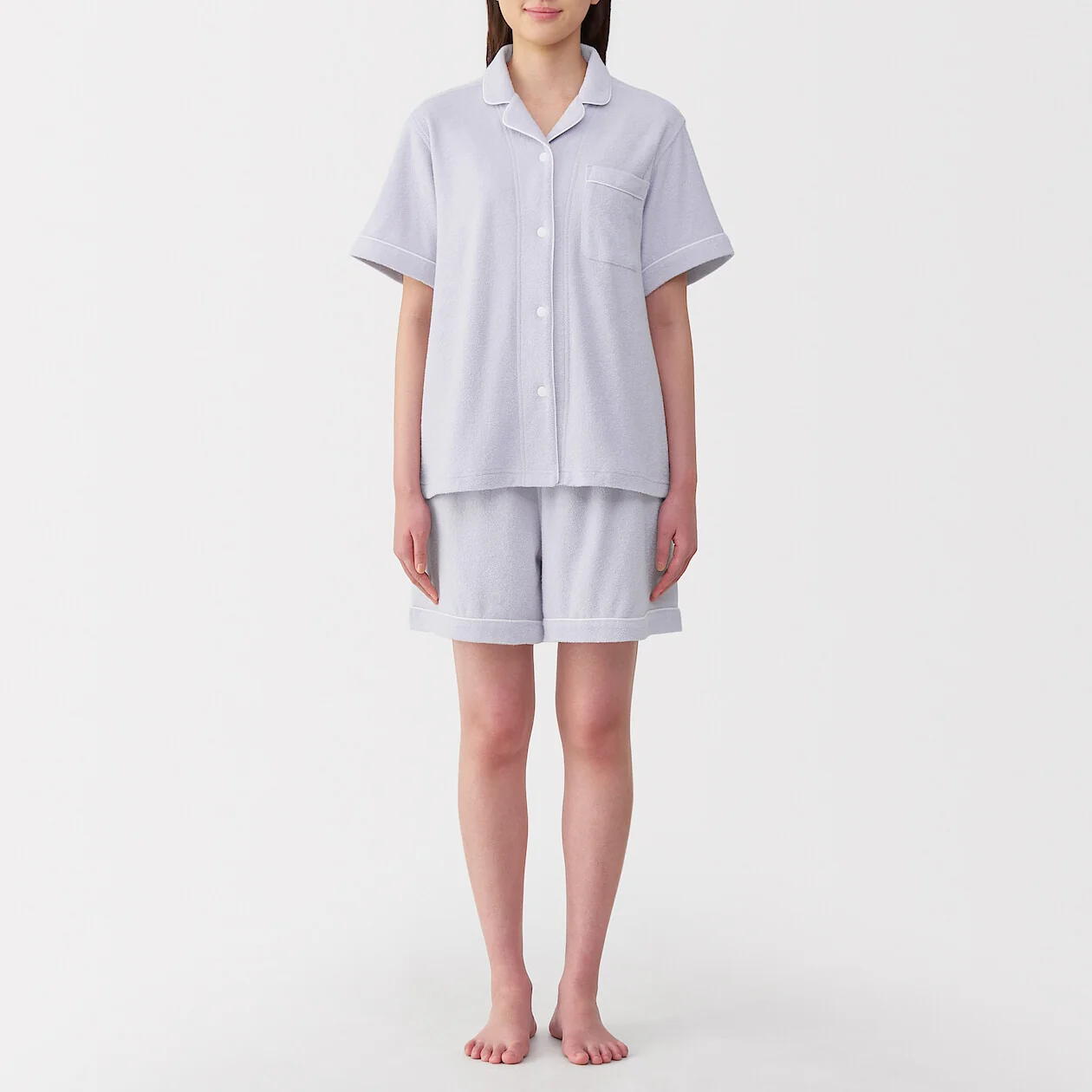Terry Towelling Short Sleeve Pyjamas - Image 38