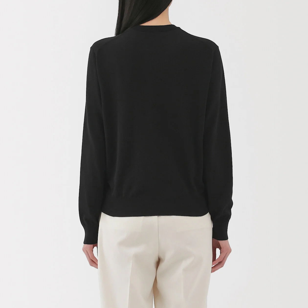 Lightweight Cotton Knit Crewneck Cardigan - Image 28