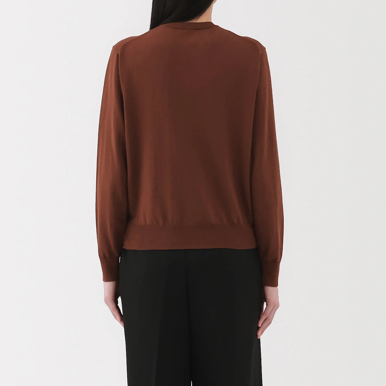 Lightweight Cotton Knit Crewneck Cardigan - Image 52