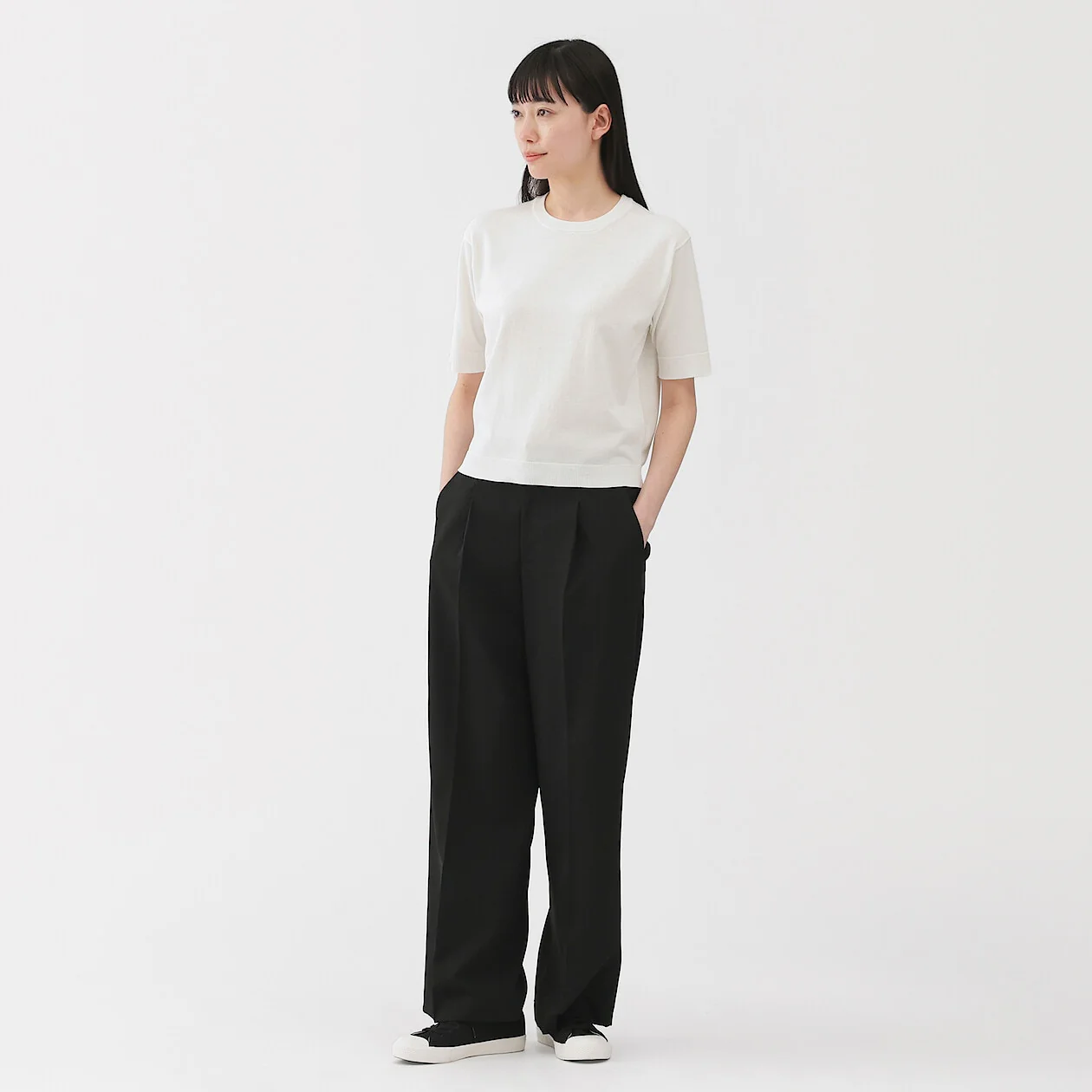 Cotton Knit Half Sleeve Sweater - Image 10