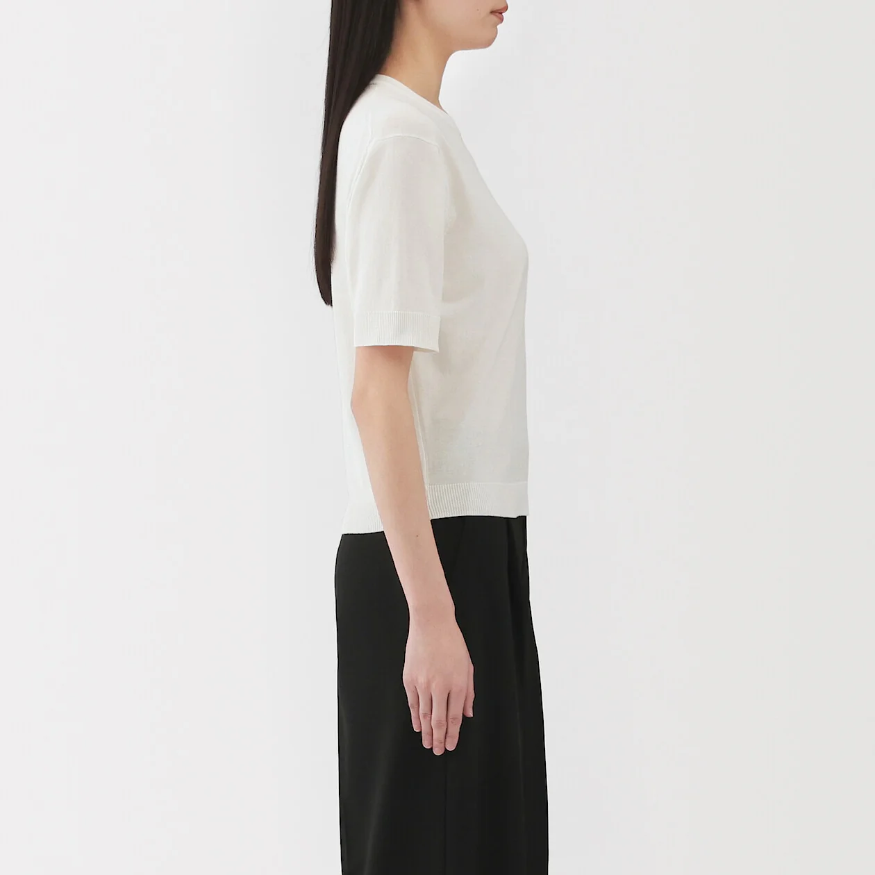 Cotton Knit Half Sleeve Sweater - Image 11