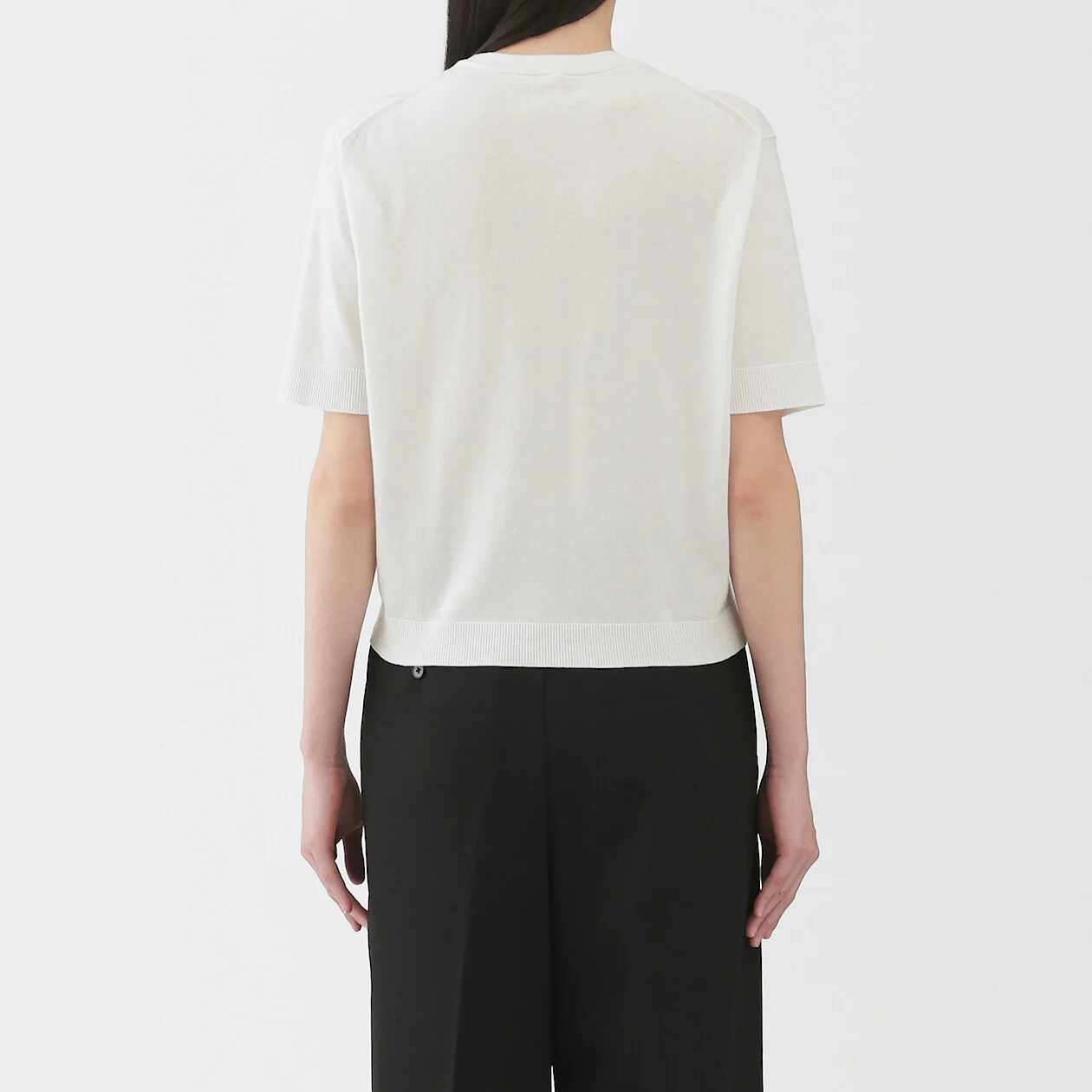 Cotton Knit Half Sleeve Sweater - Image 12