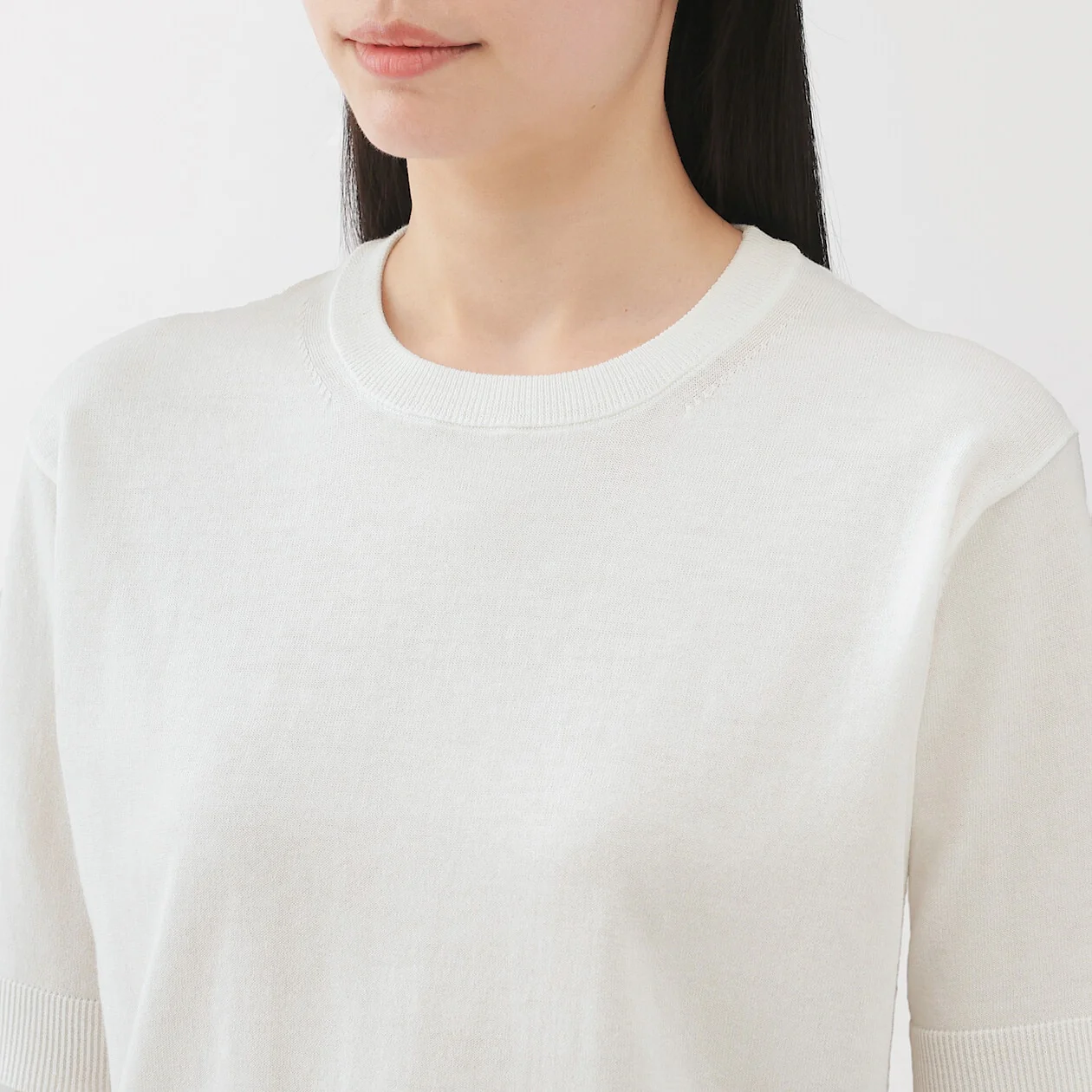 Cotton Knit Half Sleeve Sweater - Image 13