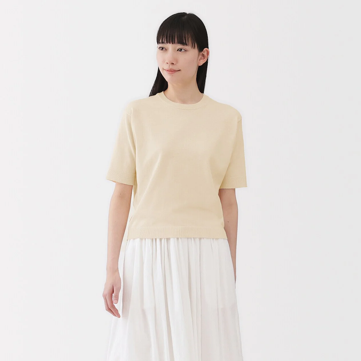 Cotton Knit Half Sleeve Sweater - Image 17