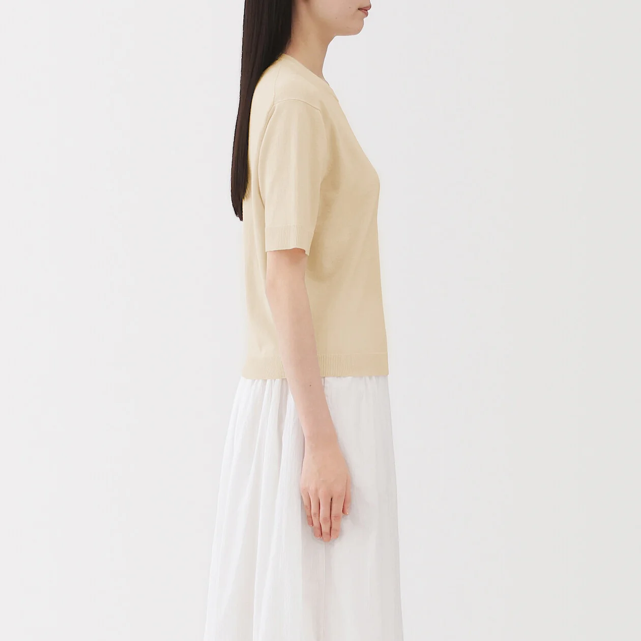 Cotton Knit Half Sleeve Sweater - Image 19
