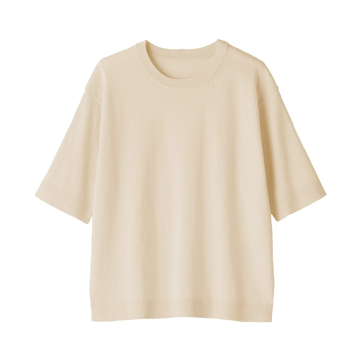 Cotton Knit Half Sleeve Sweater - Image 22