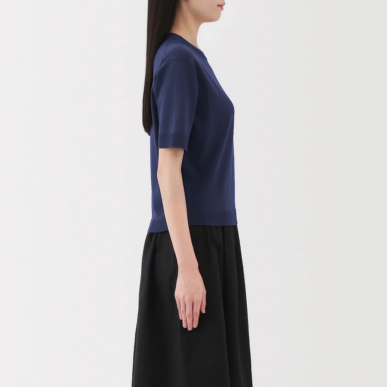 Cotton Knit Half Sleeve Sweater - Image 27