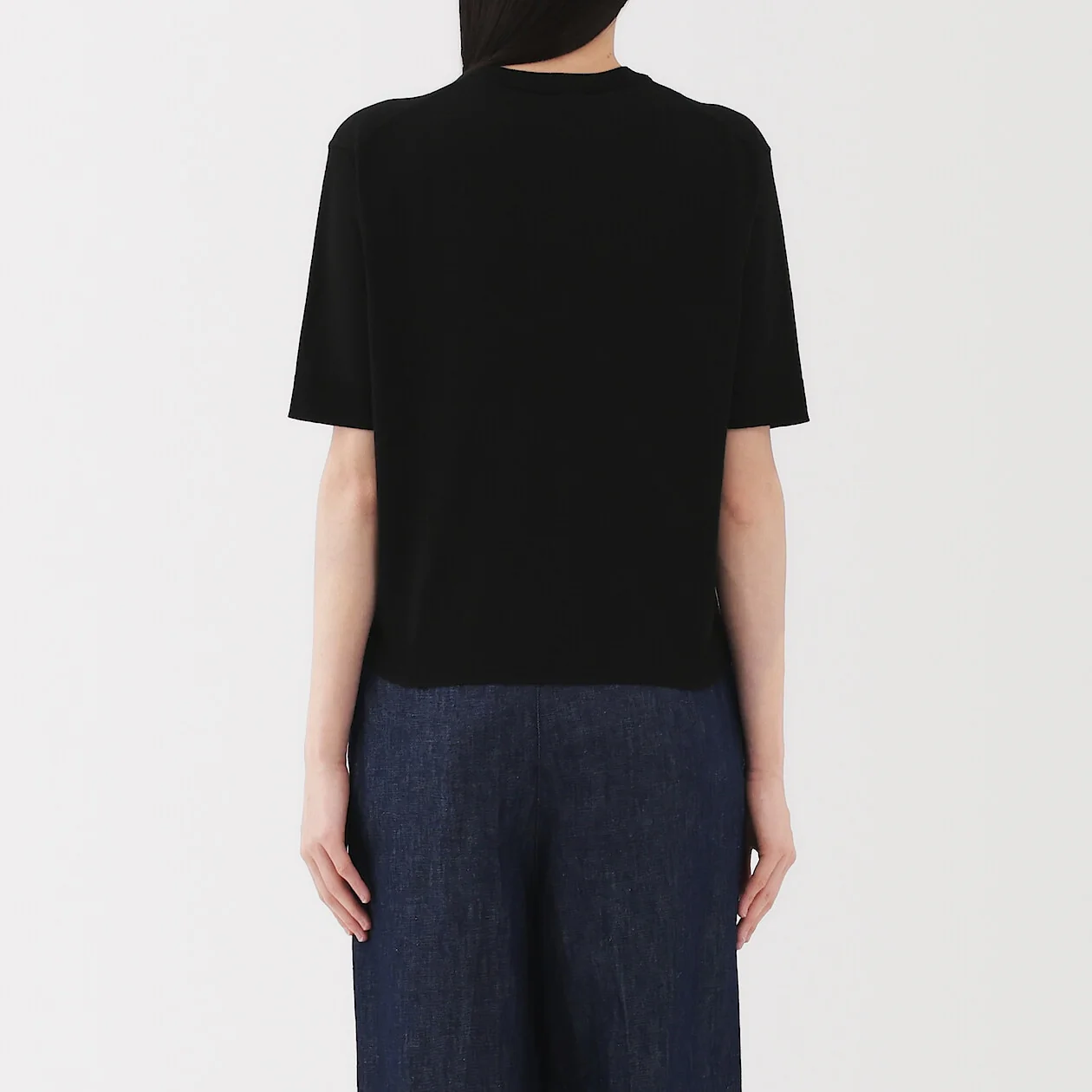 Cotton Knit Half Sleeve Sweater - Image 4