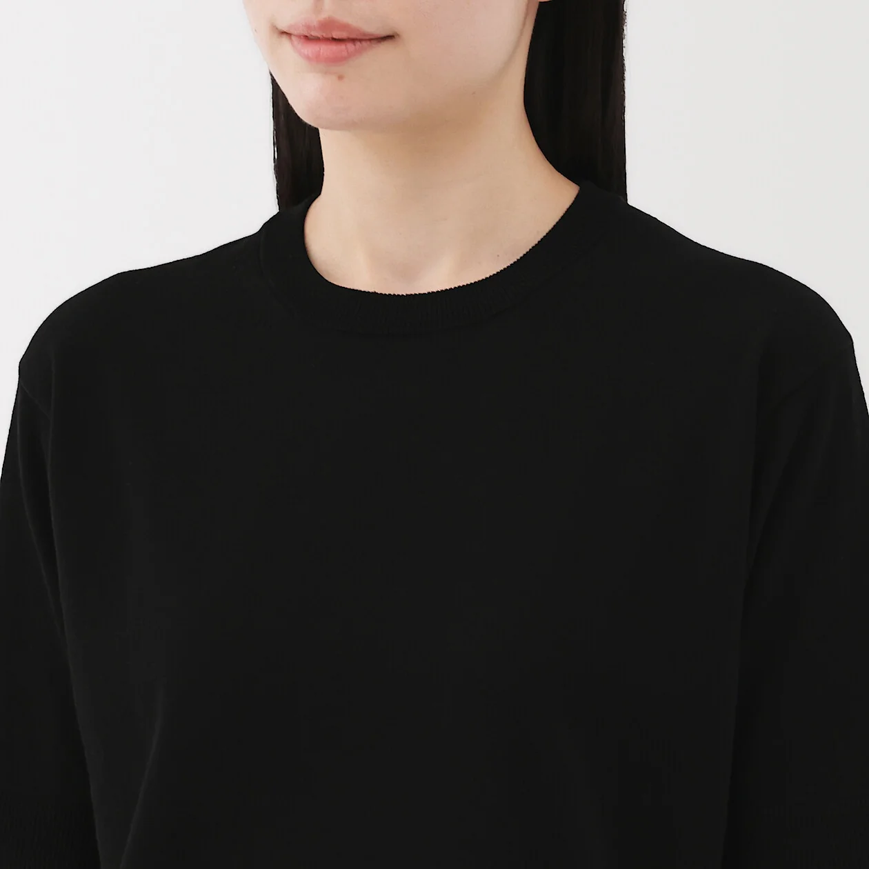 Cotton Knit Half Sleeve Sweater - Image 5