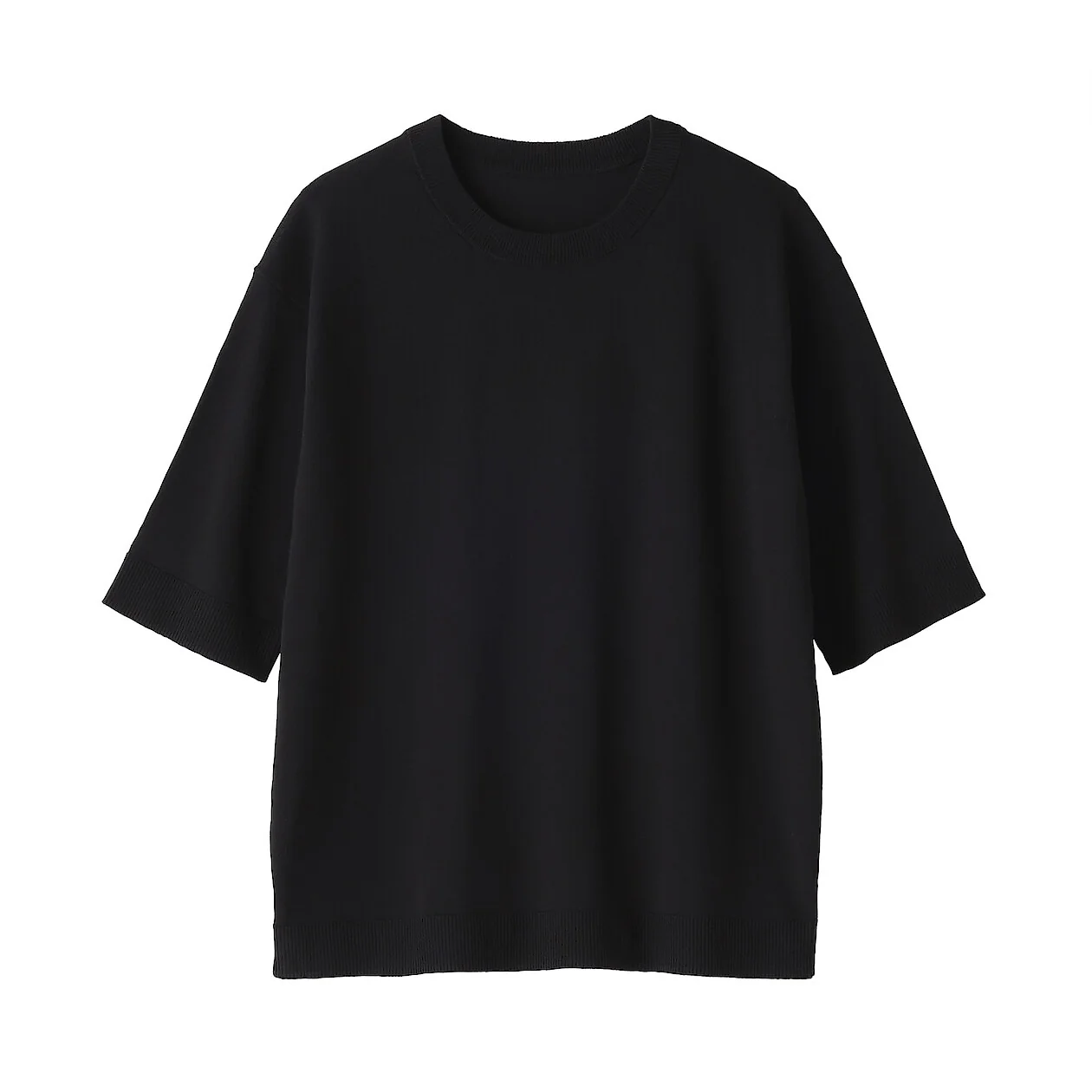 Cotton Knit Half Sleeve Sweater - Image 6