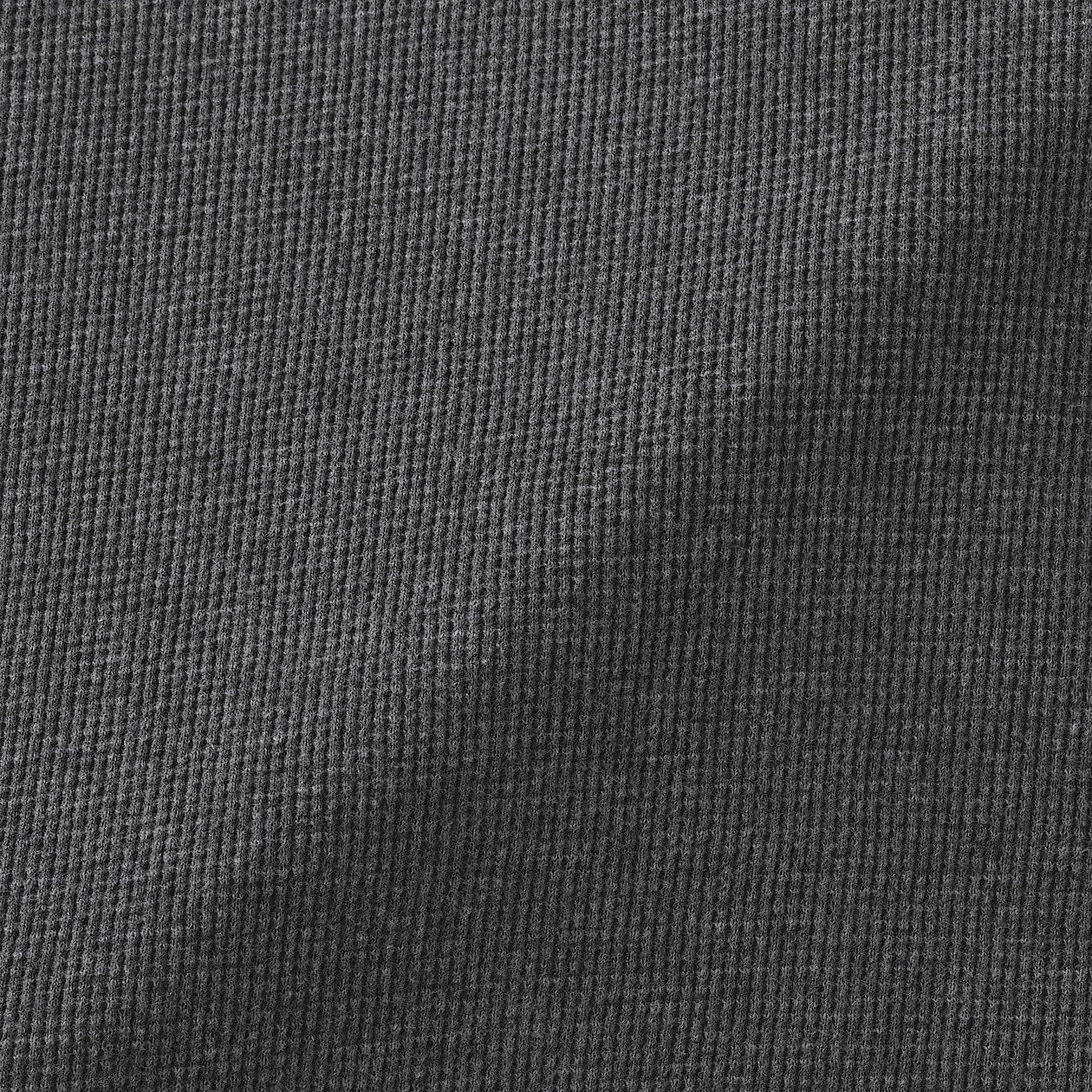 Waffle Knit Crewneck Long Sleeve T-Shirt - Image 11
