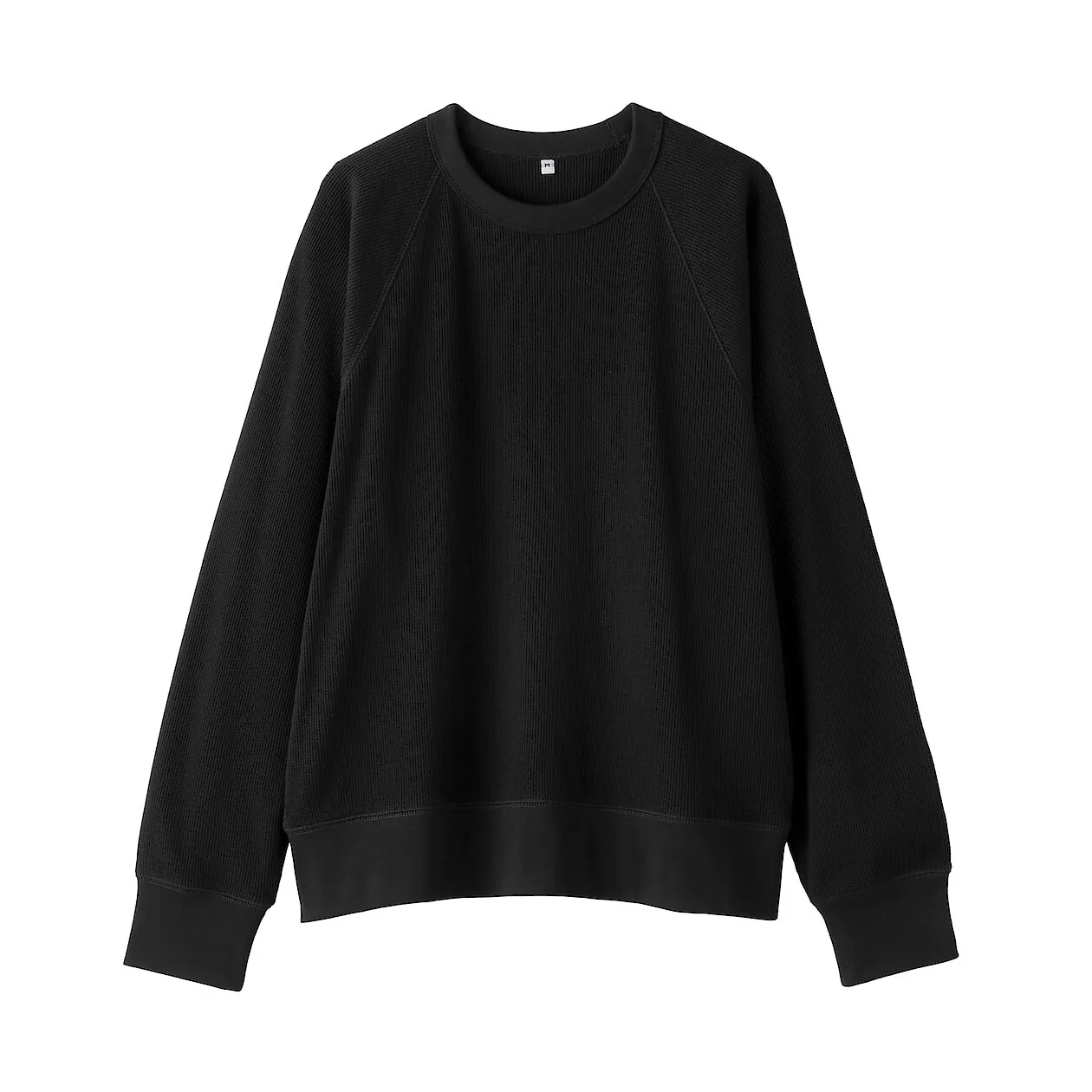 Waffle Knit Crewneck Long Sleeve T-Shirt - Image 15