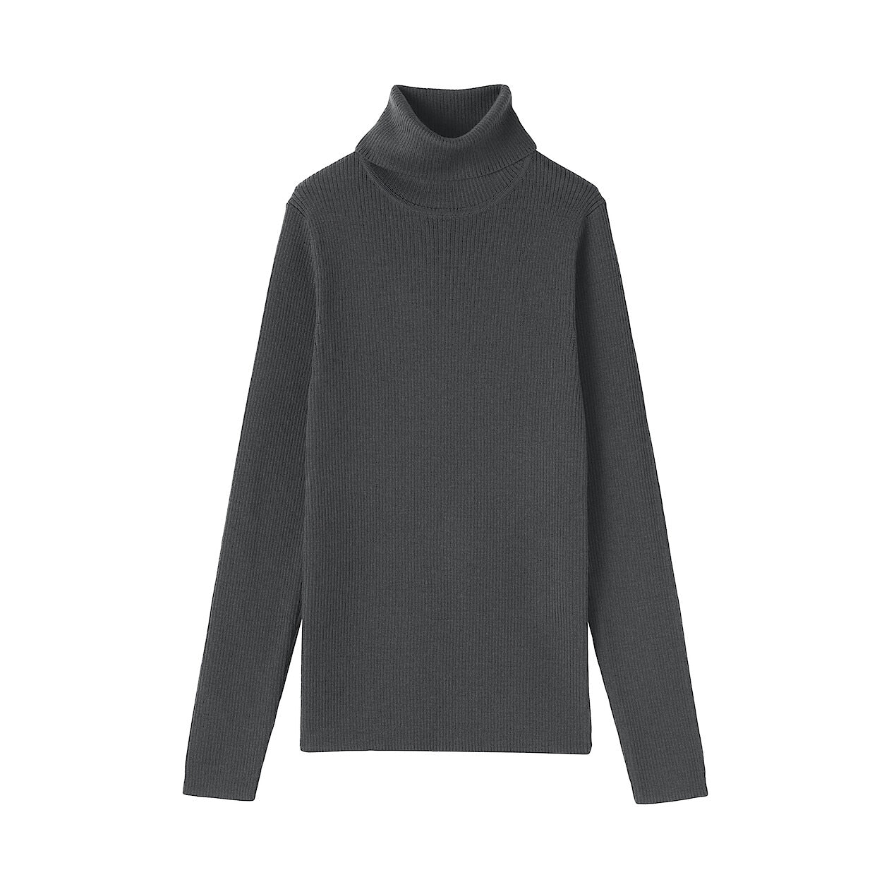 Washable Wool High-Gauge Ribbed Turtleneck Sweater - Image 21