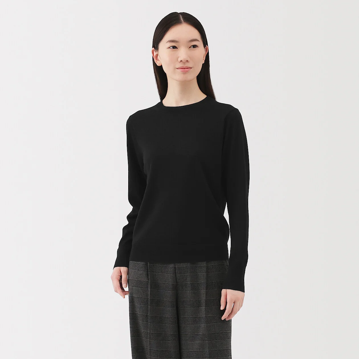 Washable Wool High-Gauge Crewneck Sweater - Image 12