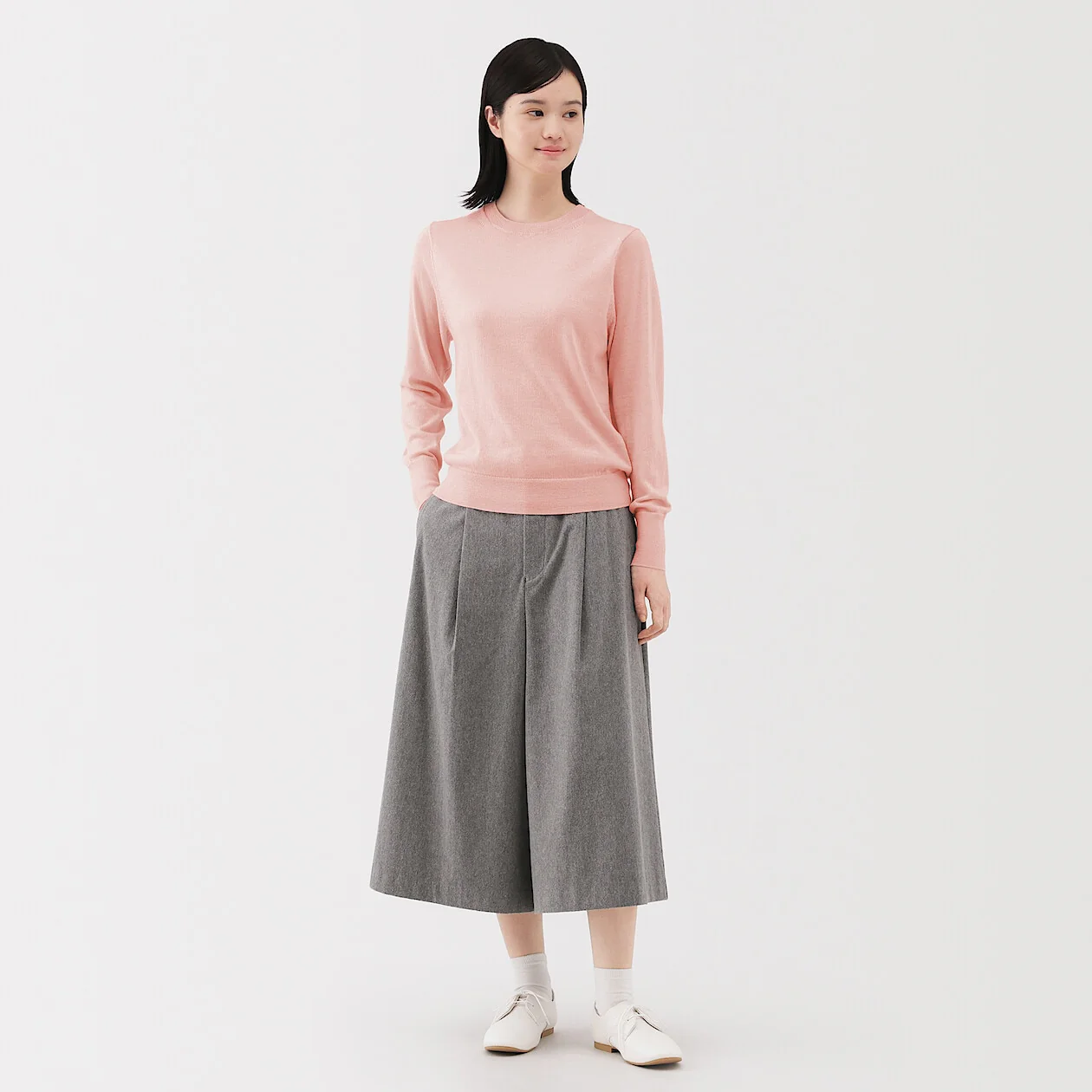 Washable Wool High-Gauge Crewneck Sweater - Image 2