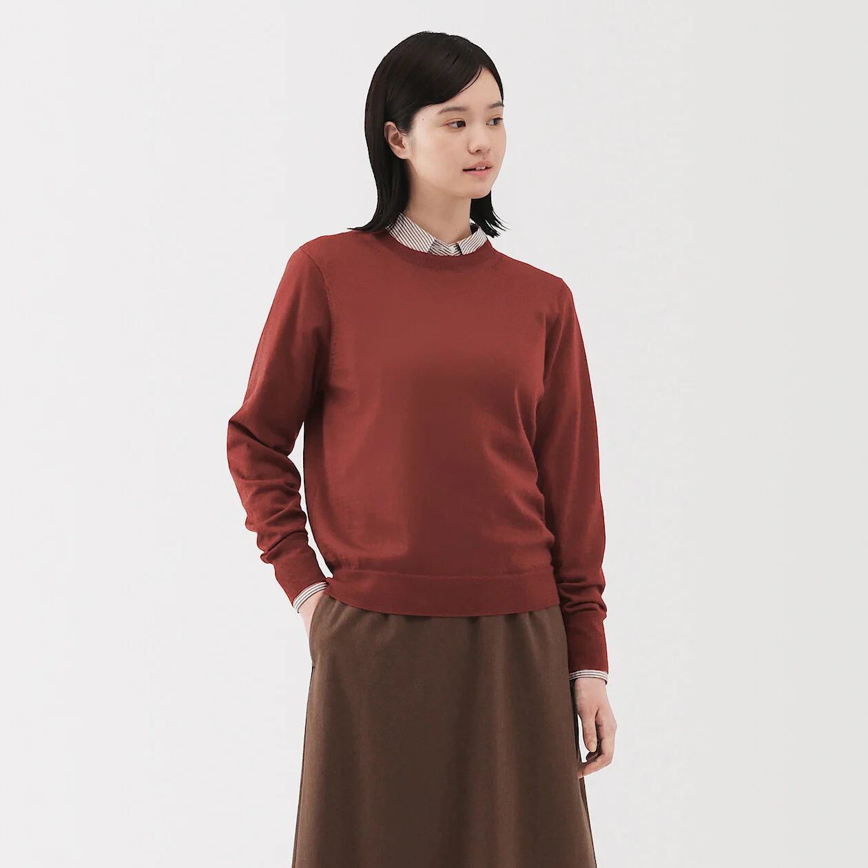Washable Wool High-Gauge Crewneck Sweater - Image 20