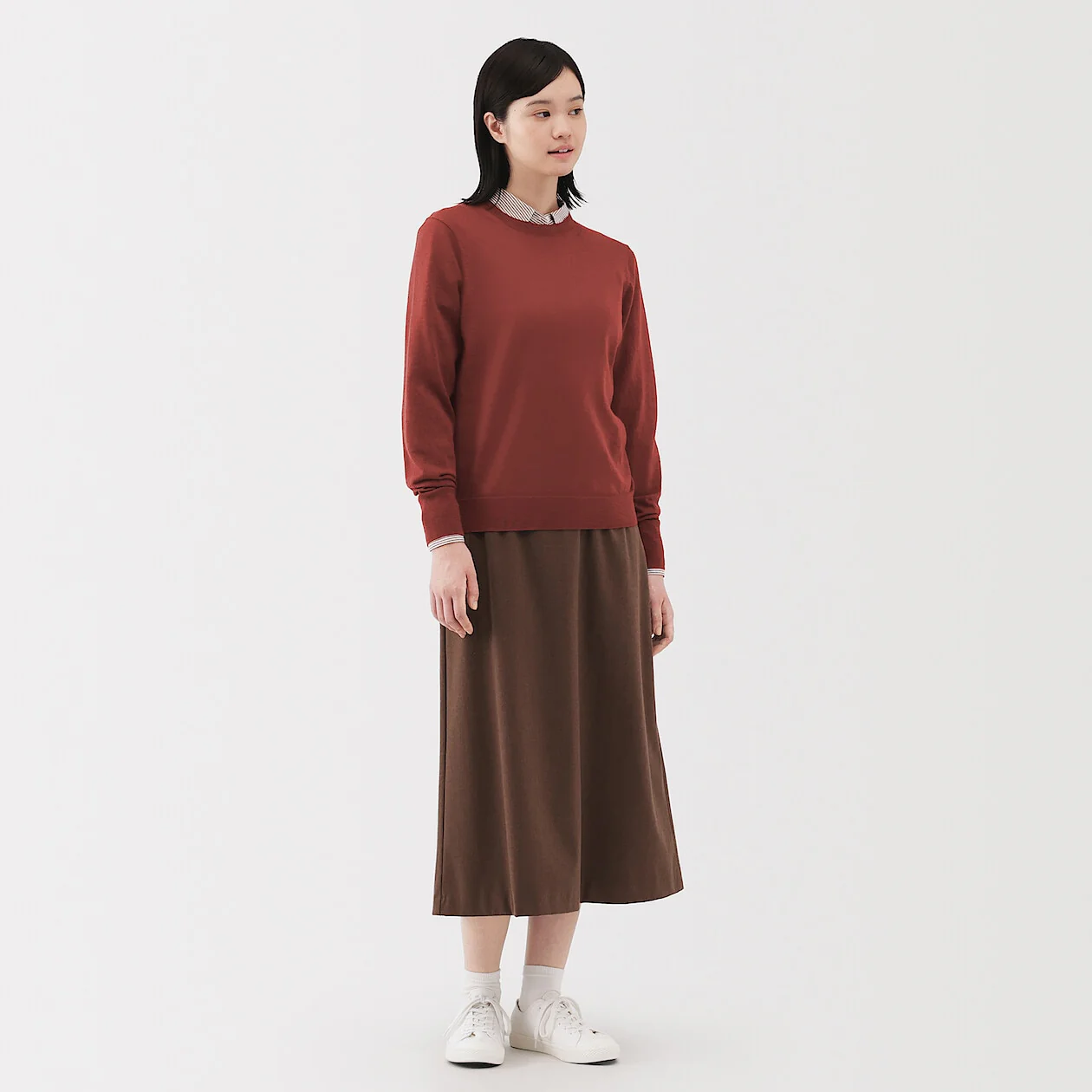 Washable Wool High-Gauge Crewneck Sweater - Image 21
