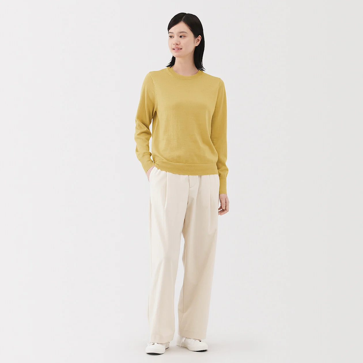 Washable Wool High-Gauge Crewneck Sweater - Image 25