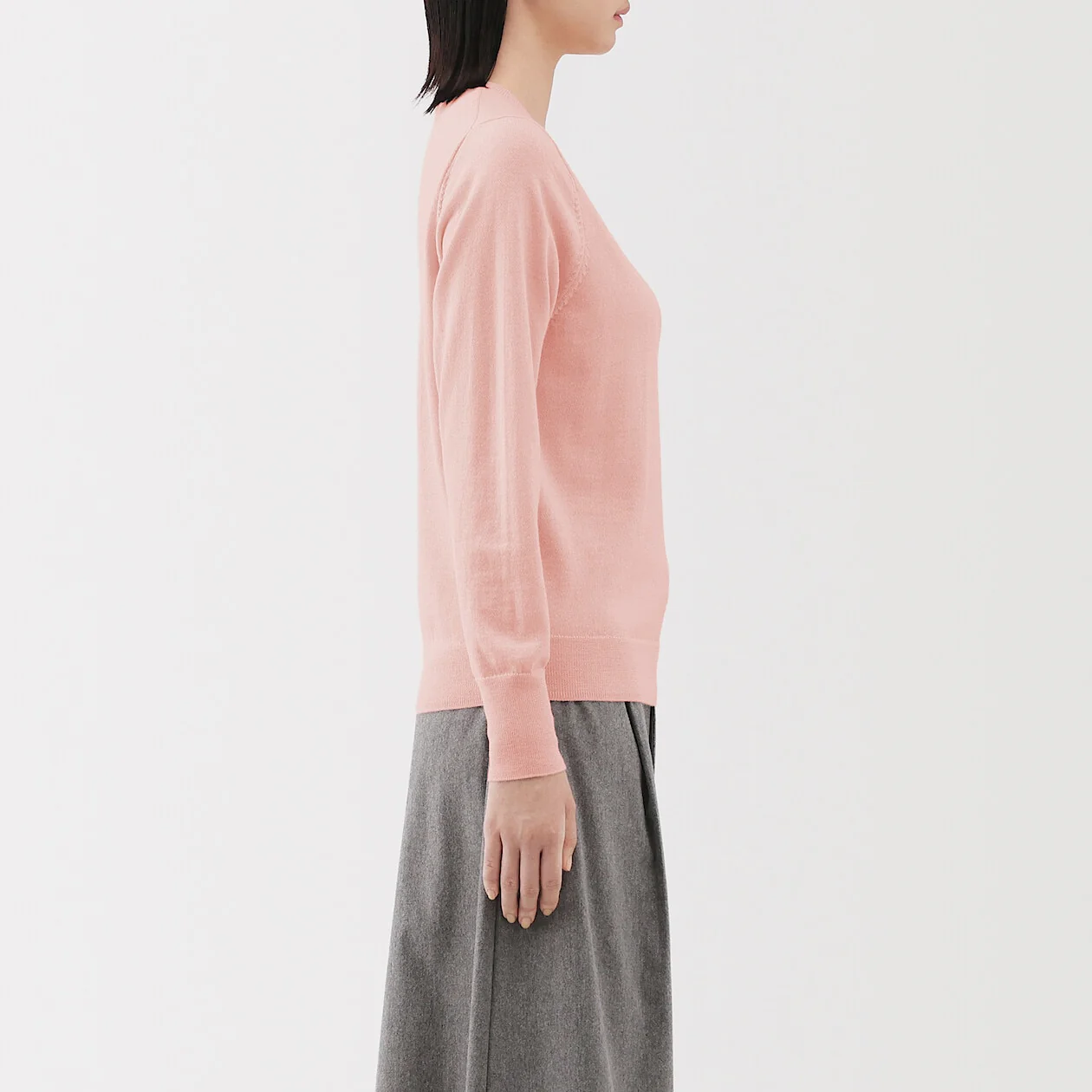 Washable Wool High-Gauge Crewneck Sweater - Image 3