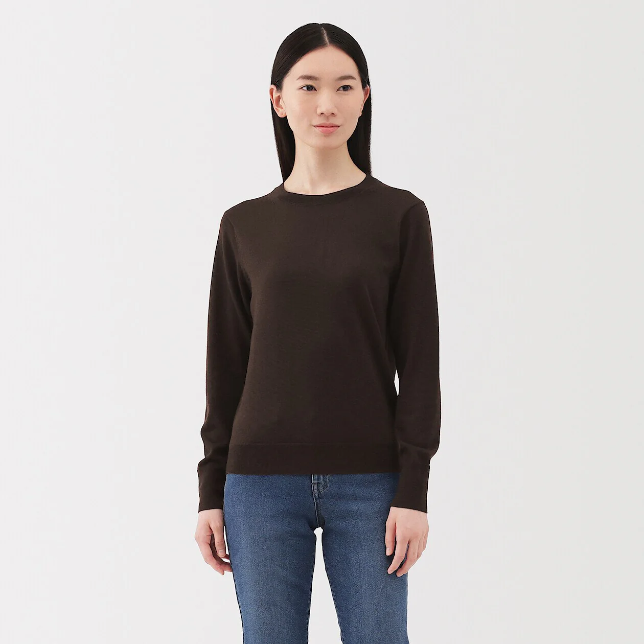 Washable Wool High-Gauge Crewneck Sweater - Image 32
