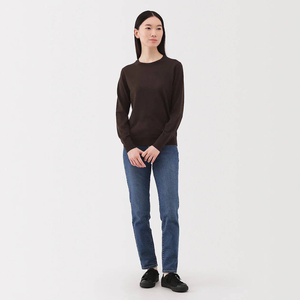 Washable Wool High-Gauge Crewneck Sweater - Image 33