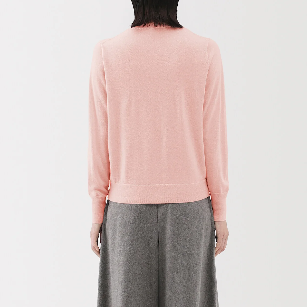 Washable Wool High-Gauge Crewneck Sweater - Image 4