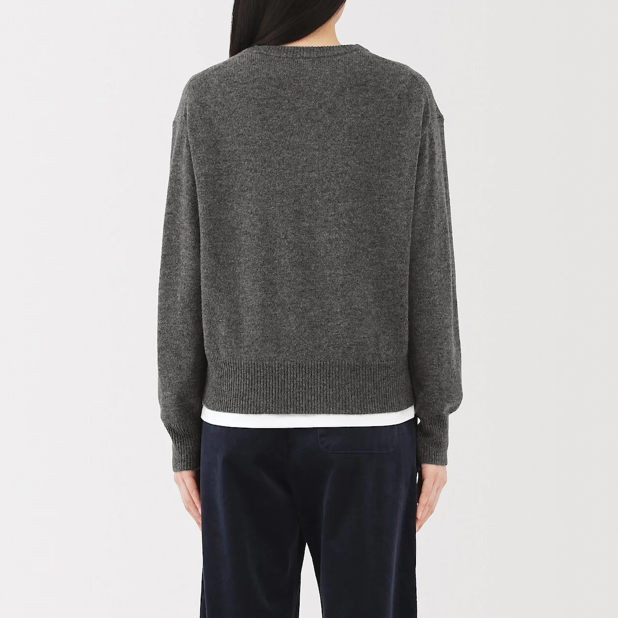 Washable Wool Mid Gauge Crewneck Sweater - Image 12