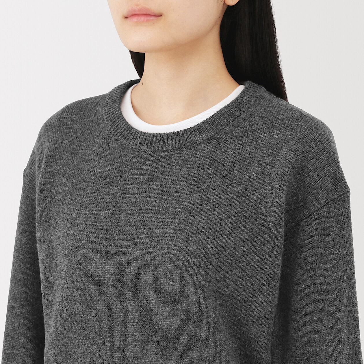 Washable Wool Mid Gauge Crewneck Sweater - Image 13
